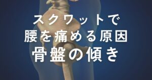 Read more about the article スクワットで腰を痛める原因は？【骨盤の傾きの影響について】