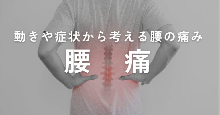 Read more about the article こんな時に腰が痛い！動きや症状から考える腰の痛み